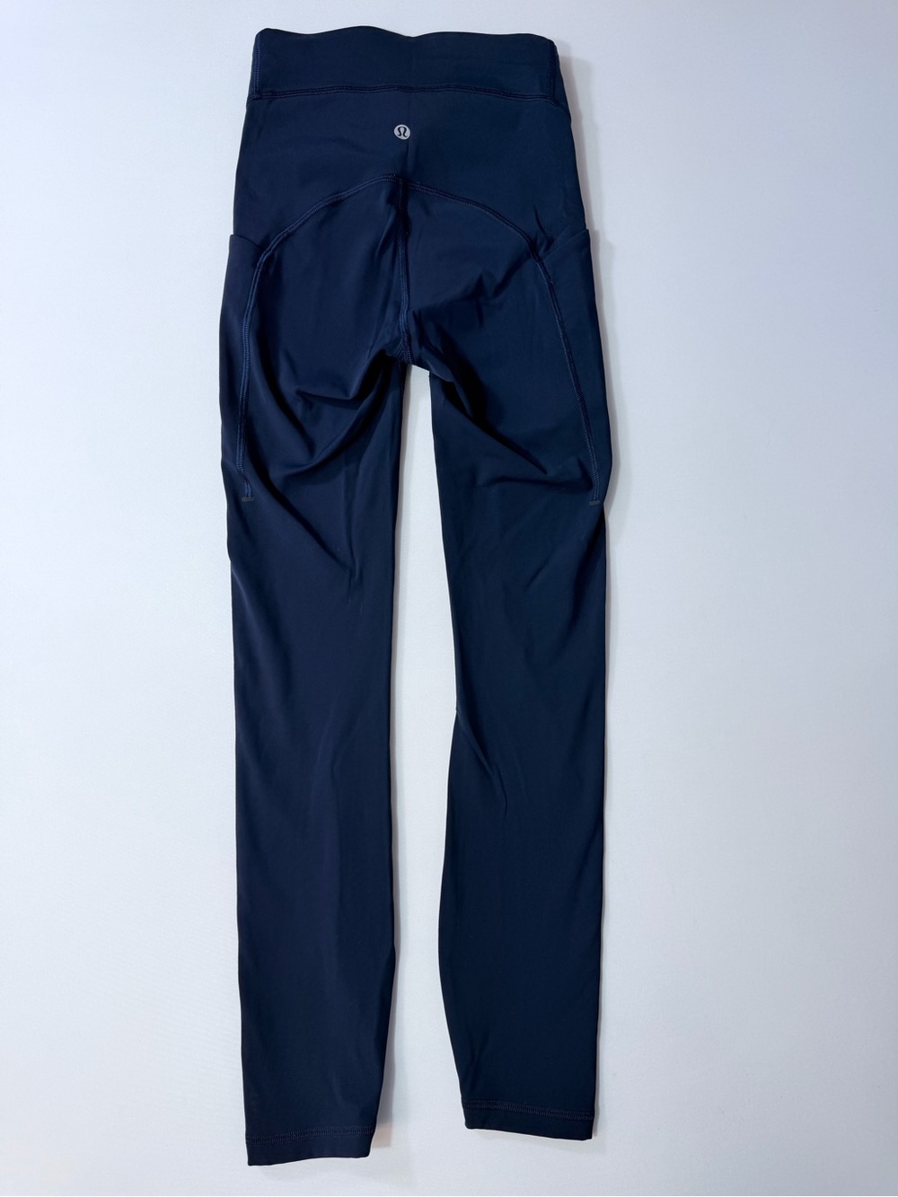 Lululemon Power Thru Leggings High Rise 23” Navy Blue Size 0